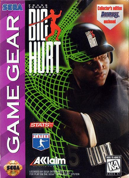 Frank Thomas Big Hurt Baseball box art for Sega Game Gear